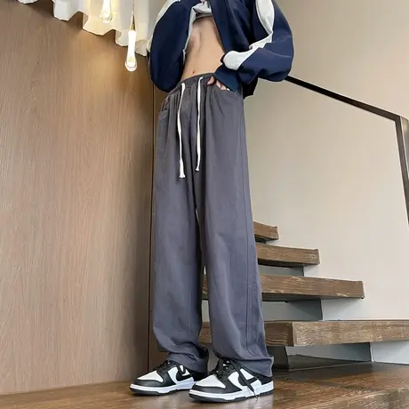 休闲裤男秋季男款运动裤长裤秋冬潮牌2023新款卫裤直筒裤男生裤子商品大图