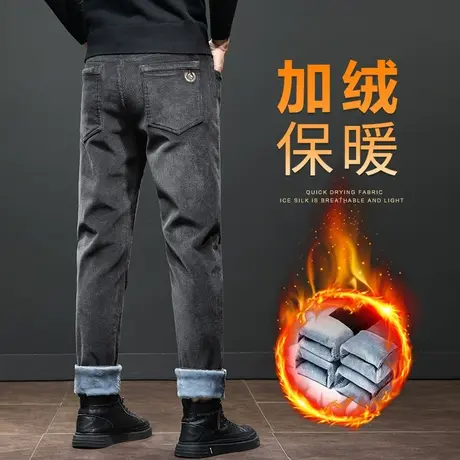 秋冬季2023新款灯芯绒裤条绒商务正装西裤男士休闲裤加绒加厚男裤商品大图
