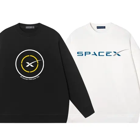 秀洛太空探索SpaceX火箭猎鹰龙飞船马斯克周边衣服打底衫圆领卫衣图片
