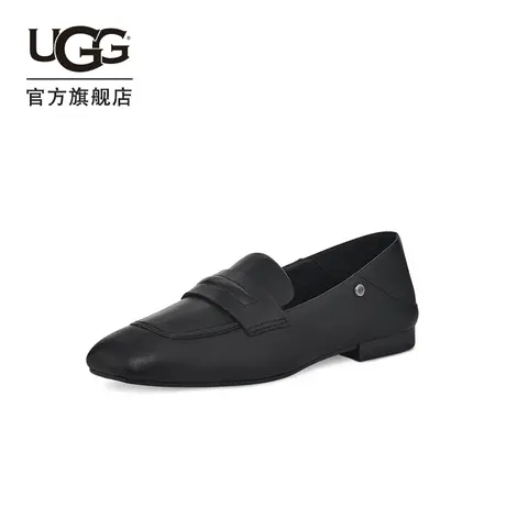 UGG春夏女士单鞋舒适软底纯色平跟休闲时尚豆豆鞋乐福鞋 1128412图片