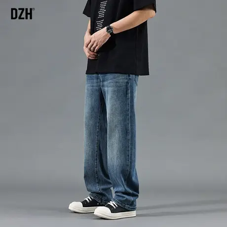 男士美式牛仔裤男直筒宽松休闲长裤2024年春季潮牌裤子男裤阔腿裤商品大图