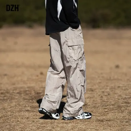 男士直筒工装裤男夏季轻薄速干裤美式宽松裤子2024新款休闲裤男款商品大图