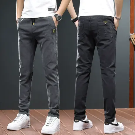 广州新塘镇男士牛仔裤直筒宽松休闲男裤子2023新款潮牌高端春秋款图片