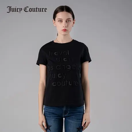 Juicy Couture橘滋夏季新款短袖T恤女宽松显瘦纯棉半袖上衣夏装潮商品大图
