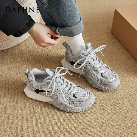 达芙妮厚底运动鞋女2025新款女鞋老爹鞋轻便软底阿休闲甘鞋德训鞋商品大图