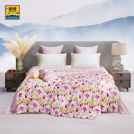 爱慕皇锦印花单人蚕丝被-享清福（250g）HJ11873商品大图