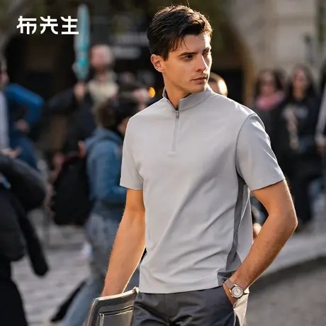 MrBu布先生运动机能风设计功能T男2025春夏凉爽弹力短袖AT16069商品大图