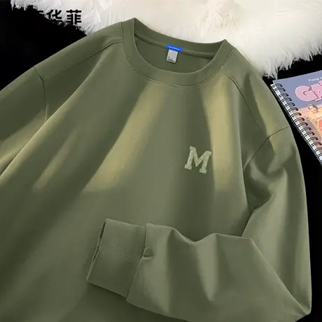 马克华菲ins潮牌长袖t恤男款时尚衣服男2025新款春秋季男士上衣X商品大图