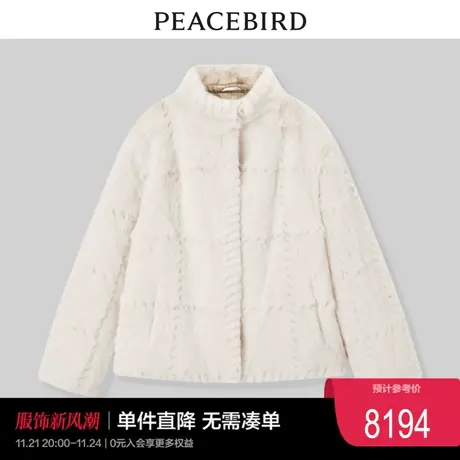 太平鸟年冬季新款气质立领水貂皮草A5ADC4M27奥莱商品大图