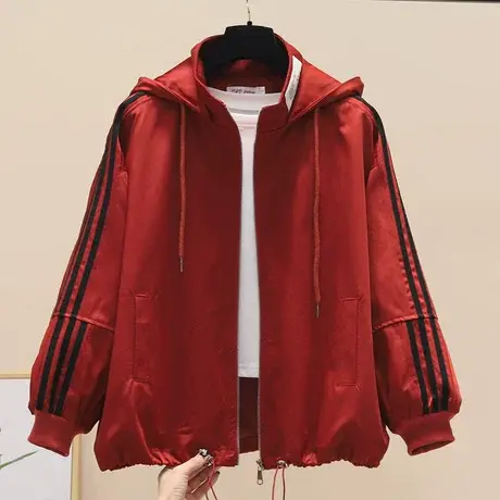 外套女ins潮2023春季新款短风衣韩版百搭宽松长袖上衣休闲棒球服商品大图