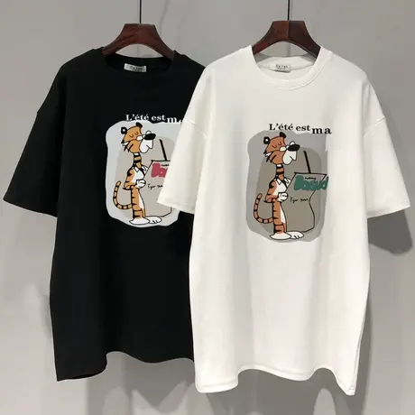 白色短袖t恤女磨毛加厚2022新款夏季内搭打底衫百搭圆领上衣纯棉图片