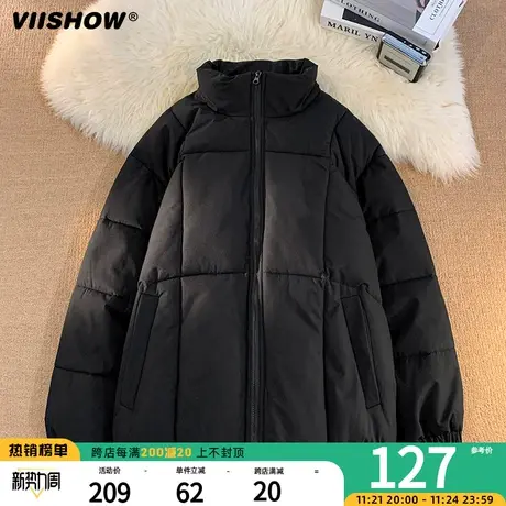 VIISHOW冬季棉袄男款美式生保暖棉衣大码加厚棉服男冬装立领外套商品大图
