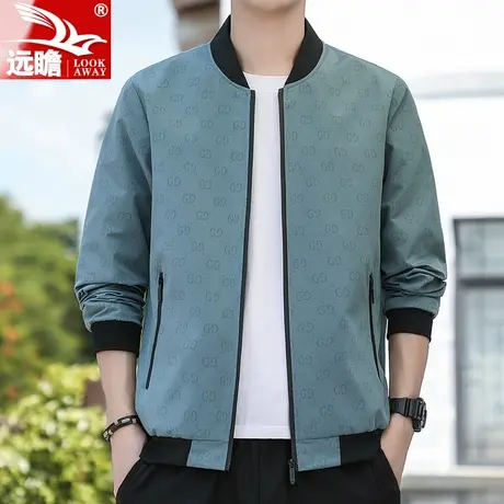 夹克男士2023秋季新款潮牌棒球服男装春秋装外套中年商务休闲上衣商品大图