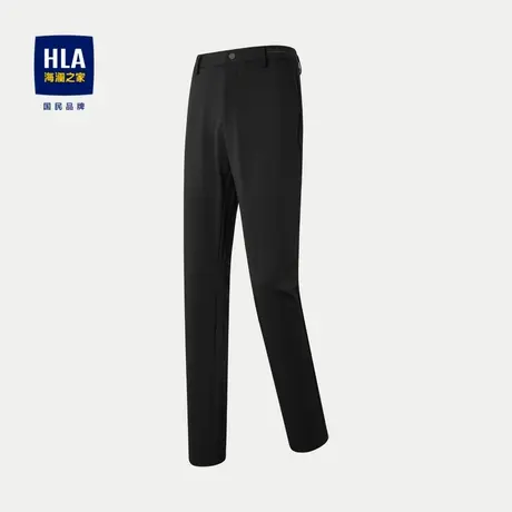 HLA/海澜之家弹力休闲裤2024春夏新款高腰直筒四面弹裤子男图片