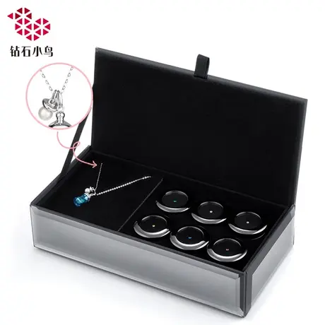 Zbird/钻石小鸟18K金珍珠12生辰石套链流光瓶情人节礼盒-ZB003商品大图