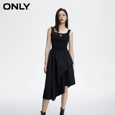 ONLY奥莱春季新款通勤气质不规则中长款无袖连衣裙女图片