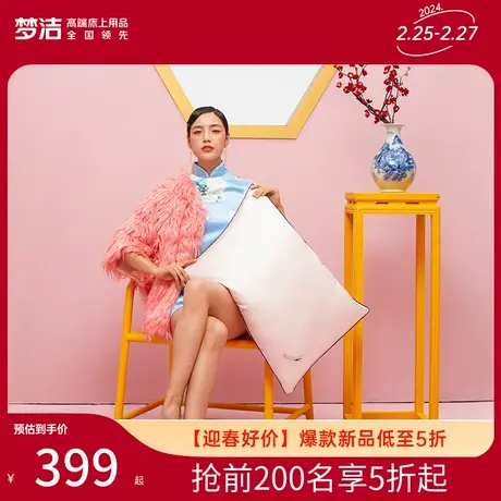 【商场同款】梦洁家纺枕头护颈椎蚕丝枕酒店枕单人学生枕芯对枕图片
