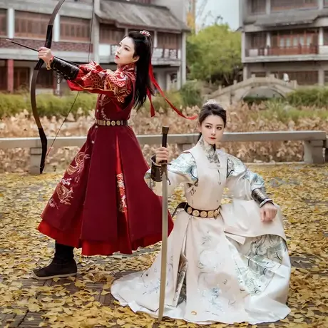水龙吟如梦霓裳原创汉服男女罩甲织金飞鱼服锦衣卫明制贴里侠客秋图片