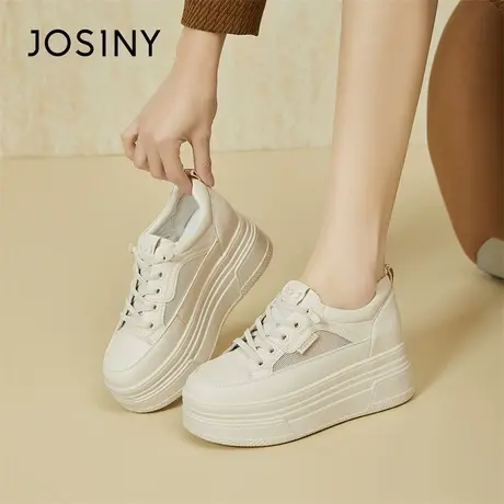 Josiny/卓诗尼网面透气板鞋女2024新款春季爆款运动鞋时尚休闲鞋商品大图