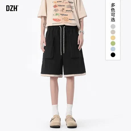 男士冰丝运动短裤男2025夏季薄款休闲五分裤子宽松沙滩裤中裤男款商品大图