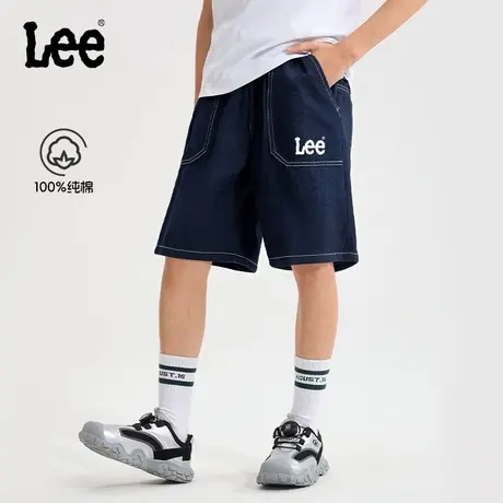 Lee童装男童牛仔短裤2025新款夏装儿童短裤五分裤中大童薄款裤子图片