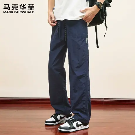 马克华菲裤子男款秋季薄款2025新款户外风登山裤男士休闲裤废土风商品大图