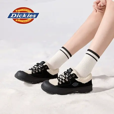 Dickies棉鞋女2025年冬季新款全绒内里保暖鞋东北雪地靴毛毛鞋女图片