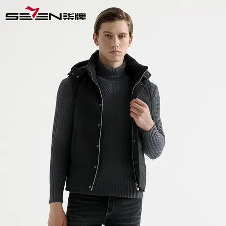 柒牌男装清仓奥莱秋冬羽绒加厚保暖马甲商务休闲百搭保暖马甲图片