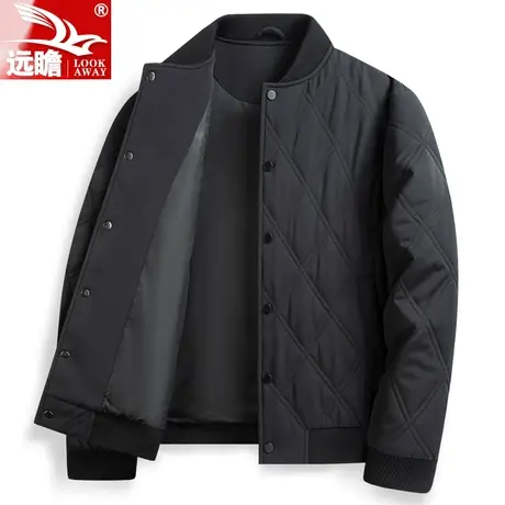 棉服外套男士秋冬款加厚保暖夹棉翻领夹克上衣冬季中老年爸爸男装商品大图