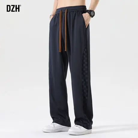 男士直筒垂感坠感休闲裤运动卫裤男秋季美式宽松裤子2023新款长裤商品大图