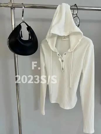 新款纯色净版连帽衫卫衣女2023春秋季韩版修身显瘦百搭长袖上衣潮图片