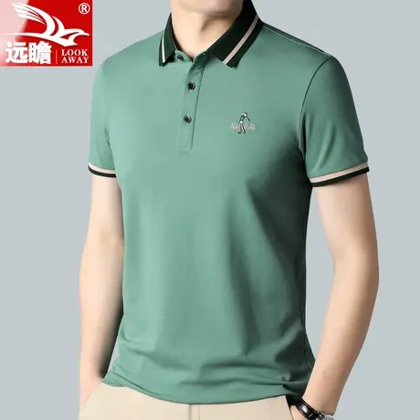 夏季短袖t恤男薄款2022新款男士宽松polo衫男装翻领保罗体恤男款图片