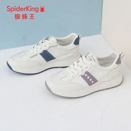 SPIDER KING/蜘蛛王德训鞋真皮2023春商场新款运动休闲鞋女软底潮图片