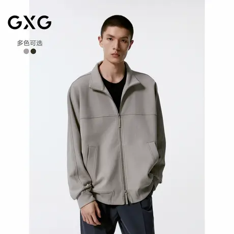 GXG男装 多色拉链设计简约立领卫衣男士 24年秋季品G24X313006商品大图
