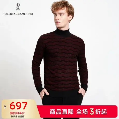 ROBERTA诺贝达男装休闲毛衫绵羊毛毛衫针织衫商品大图