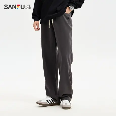 三福2025春季男士牛仔裤休闲裤 时尚宽松橡筋腰头裤子492660Z商品大图