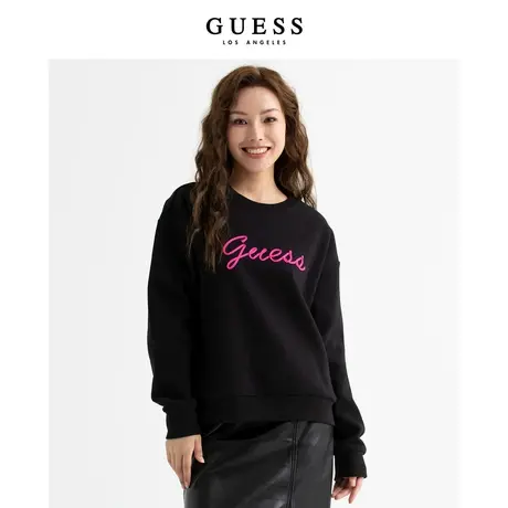GUESS软糯舒适oversize搭配大圆领卫衣-Q3PP25K2Q40图片