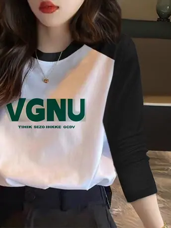 春秋装仿棉长袖t恤女2023新款欧货冬季洋气减龄内搭打底衫上衣服图片