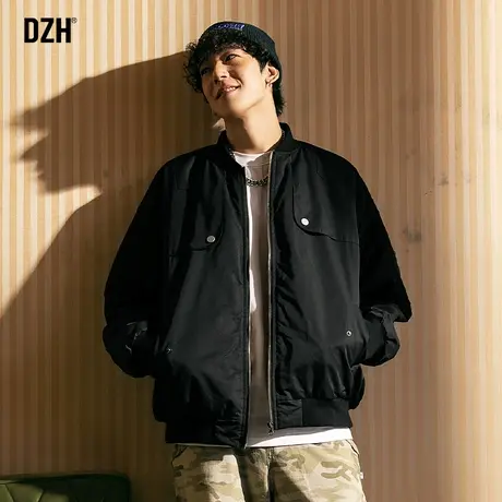 男士黑色棒球棉服男款棉袄男冬季加厚飞行员夹克外套2024新款棉衣商品大图