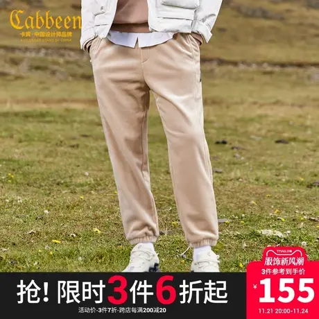 卡宾男装束脚休闲裤灯芯绒长裤潮流宽松时尚Y商品大图