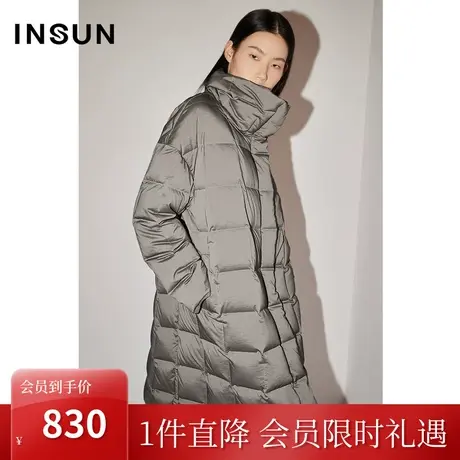 恩裳COVER冬2022经典一手长亮丝时装设计感保暖白鸭绒羽绒服图片