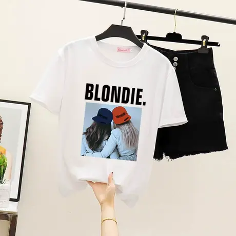 牛油果绿t恤女短袖2023新款夏韩版宽松体桖半袖抹茶绿色上衣ins潮图片