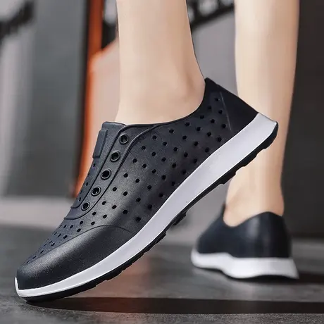 雨鞋男款时尚厨房工作鞋防滑胶鞋套鞋厨师水鞋户外涉水鞋防水鞋男商品大图