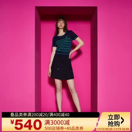 波司登2022新款女短款廓形抗静电轻盈保暖简约翻领鹅绒B20144114商品大图