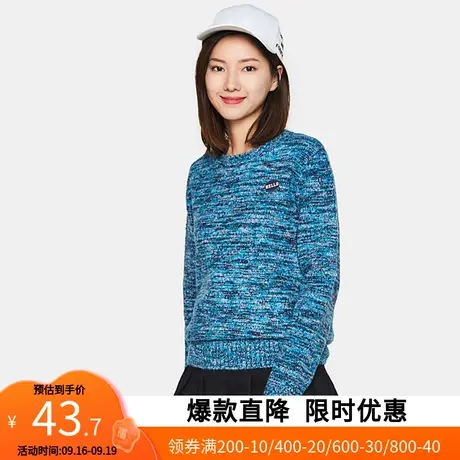 艾格冬季女装不过时百搭宽松长袖套头毛针织衫z1071图片