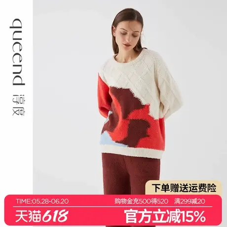 淳度半边绒睡衣女款秋冬季加厚长袖高级感珊瑚绒家居服套装可外穿商品大图