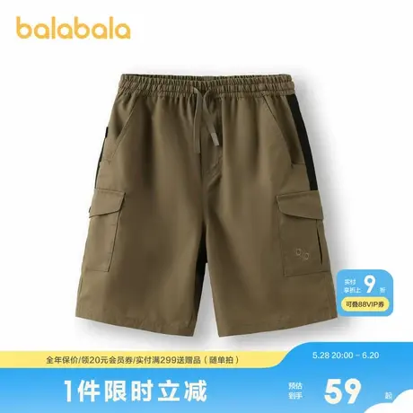 【bp】巴拉巴拉功能运动24夏无氟防泼水耐磨弹力户外运动工装短裤商品大图