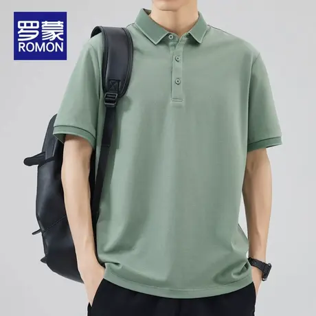 罗蒙冰丝短袖polo衫男夏季薄款男士休闲上衣夏天翻领半袖t恤男款图片