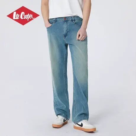 【凉感冰丝】Lee Cooper/李库珀 经典直筒透气牛仔裤男夏季水洗商品大图