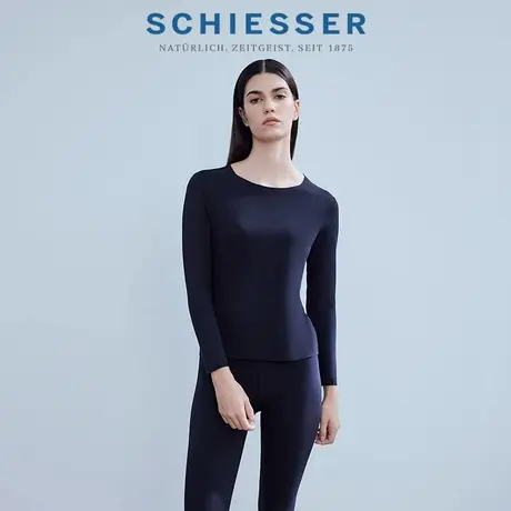 SCHIESSER舒雅女士120S长绒棉随型裁无痕秋衣秋裤保暖内衣套装商品大图